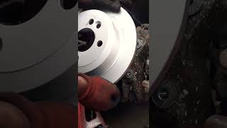 Putting a new brake disk  automobile autofix automotive mechanic diy fix carmodification [upl. by Annid]