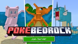 BRAND NEW PIXELMON SERVER FOR MINECRAFT PEBEDROCK [upl. by Atirma]