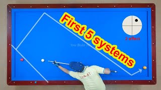 Top 10 billiards 3Cushion System tutorial  First 5 systems [upl. by Birkle]