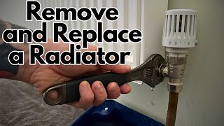 How to Remove and Replace a Radiator For Decorating  No Draining Required [upl. by Annahahs]