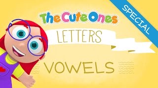 MIX The Cute Ones  LETTERS Vowels  Activities [upl. by Limaa733]