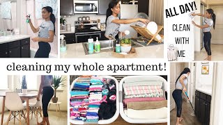 ALL DAY CLEAN WITH ME  CLEANING ROUTINE SAHM  CLEANING MOTIVATION [upl. by Isolde831]