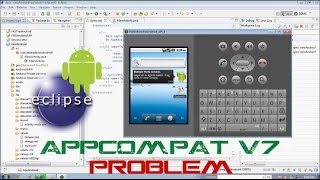 Solve Eclipse Android appcompat v7 Problem [upl. by Ereveneug]