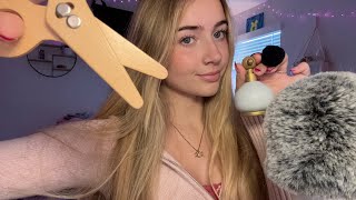 ASMR Fast Wooden Haircut and Makeup Salon Roleplay✂️💄 [upl. by Olag]