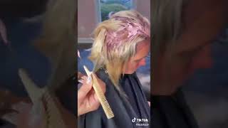 Platinum Blonde Hair without Bleach shorts hairstylist ledafazal [upl. by Forrest]