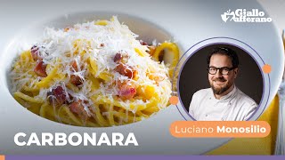 CARBONARA alla ROMANA CREMOSA la ricetta TRADIZIONALE dello chef Luciano Monosilio😍💛🥓🍴 [upl. by Dedrick]