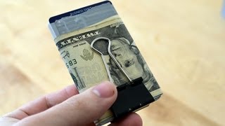 BEST Way Use a Binder Clip as a Wallet for Cards AND Cash [upl. by Seligmann]