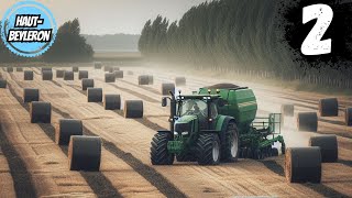 Straw Silage field 3  FS22 HautBeyleron Playthrough Part 2 [upl. by Gianina631]