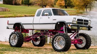 MASSIVE 30” LIFTED First Gen Cummins on 44’s Boggers FIRST DRIVE [upl. by Ileek835]