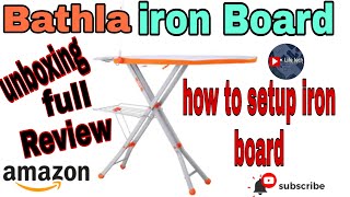 Bathla xpress foldable ironing board unboxing and review [upl. by Ahsia]