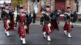 Bagpipes And Drums Of The Royal Regiment Scotland [upl. by Flyn]