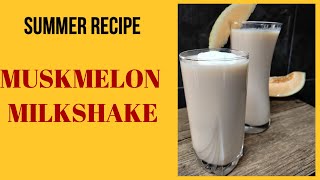 MUSKMELON MILKSHAKE  Karbhuja milkshake  Kirni pala milkshake  Milkshake Recipe [upl. by Rosemonde663]