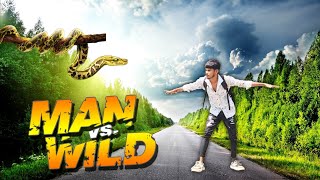 Man vs Wild  Amdavadi king vlog  manvswildinhindi jungle youtubeshorts [upl. by Cirle65]