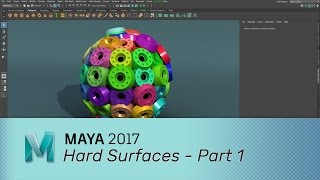 Maya 2016 Hard Surface Modeling Part 1 [upl. by Merill490]