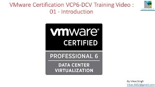 VMware Certification VCP6 DCV Training  01 Introduction VMWare vSphere 60 [upl. by Auric]