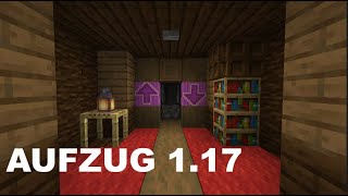 Wie baut man einen Aufzug in Minecraft 117 Java Version Minecraft automatischer Aufzug Tutorial [upl. by Naie]