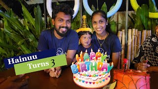 Hainu Turns 3😘😘😘😍Birthday Celebration Vlog birthdaycelebration familyhappiness minivlog birthday [upl. by Dnallor186]