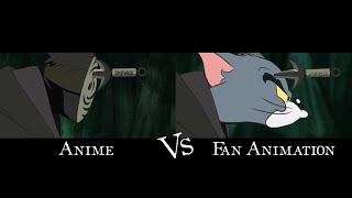 Anime vs fan animation Minato Vs Obito [upl. by Scrope311]