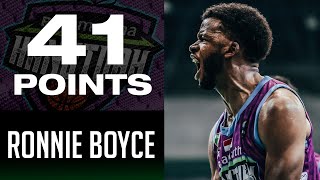 Ronnie Boyce Career High 41 Points vs Evos Thunder Bogor [upl. by Refannej980]