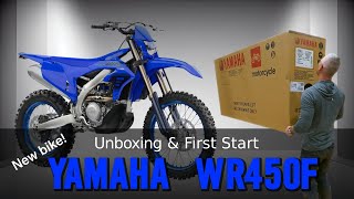 Unboxing the New 2024 Yamaha WR450F  First start [upl. by Albur]