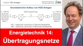 Vorlesung 14 Energietechnik  Übertragungsnetze [upl. by Dodge]