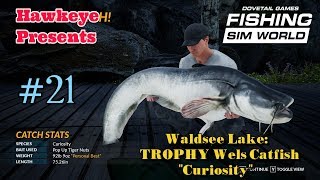 Fishing Sim World  21  Waldsee Lake TROPHY Wels Catfish  quotCuriosityquot [upl. by Palumbo]