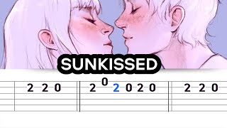 khai dreams  Sunkissed Easy Guitar Tabs Tutorial [upl. by Saxela]