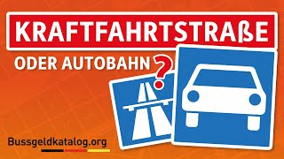 Kraftfahrstraße Autobahn – Ist doch alles das Gleiche oder [upl. by Nimrak]