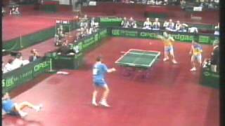 sweden vs england european table tennis championship 1992 [upl. by Siraved]