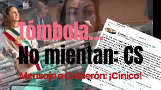 La tómbola ¿verdades a medias o mentiras enteras Calderón y su cinismo ClaudiaSheinbaum mañanera [upl. by Yenhoj]