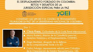 El Desplazamiento Forzado en Colombia Retos y Desafíos de la JEP [upl. by Judsen]