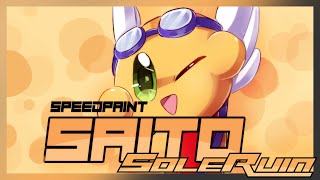 Kirby Speedpaint Collab  Saito  by Clover Spirte and Th04 [upl. by Ahsinauj255]