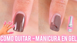 Como QUITAR la Manicura en GEL  SEMIPERMANENTE  SHELLAC [upl. by Wystand]