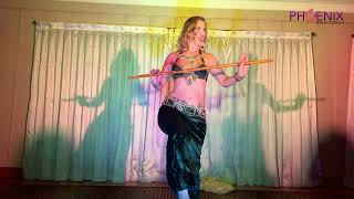 Candice of Phoenix Belly Dance performs Mejance Solo at the Sadie Retreat [upl. by Taddeo]