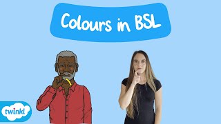 How to Sign Colours in British Sign Language BSL [upl. by Aneerb]