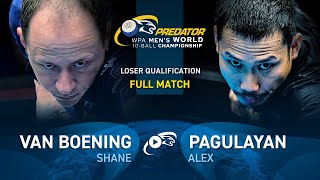 VAN BOENING vs PAGULAYAN ▸ 2024 WPA PREDATOR WORLD CHAMPIONSHIP MENS 10BALL [upl. by Notsgnik169]