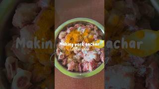 Pork pickle recipe🫡 food nepalifood foodie cooking viralvideo nepal [upl. by Oneal487]