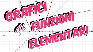 Grafici di funzioni elementari  come rappresentarli [upl. by Akenal]