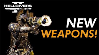 Helldivers 2  NEW WEAPONS [upl. by Cadmarr]