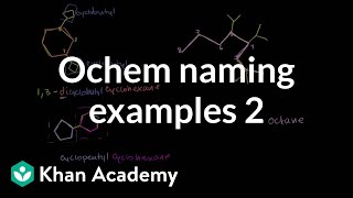 Organic chemistry naming examples 2  Organic chemistry  Khan Academy [upl. by Decca]