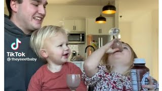 Update on Jacks pouring 😂  Yeet baby Marleigh and Uncle Chris Tik tok TV21 [upl. by Yenettirb]