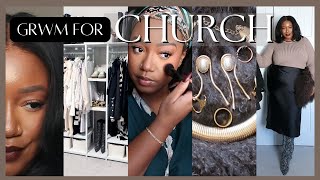 GRWM for Church Service Black Woman Sunday Outfit Inspo ootdfashion [upl. by Bayly]