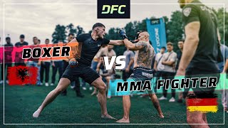 German PITBULL vs Albanian BOXER  MMAFight  DFC [upl. by Aneres]