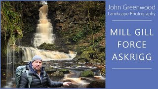 Mill Gill Force Waterfall Askrigg  Landscape Photography [upl. by Nerfe]