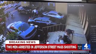 Two men arrested in Jefferson Street mass shooting [upl. by Harrak]