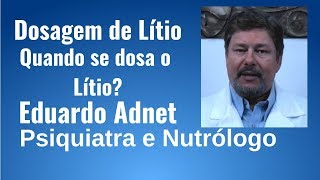 DOSAGEM DE LÍTIO  Existe Lítio Baixo  Devo Dosar o Lítio no Sangue [upl. by Codee]