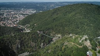 Reportage vidéo sur la Passerelle de MazametHautpoul [upl. by Atnauqahs405]