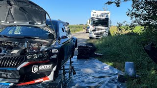 Petr Nešetřil  test před Barum czech Rally Zlín s FMareše fabii Evo rally2 [upl. by Lockhart]