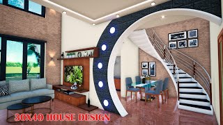 3040 duplex house plan  3 bedroom duplex house design  manis home [upl. by Ettennat]