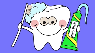 Dental Hygiene  Teaching Dental Care to Kids [upl. by Nosnehpets]